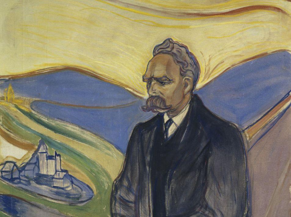 Edvard Munch, »Friedrich Nietzsche« (1906), Ausschnitt