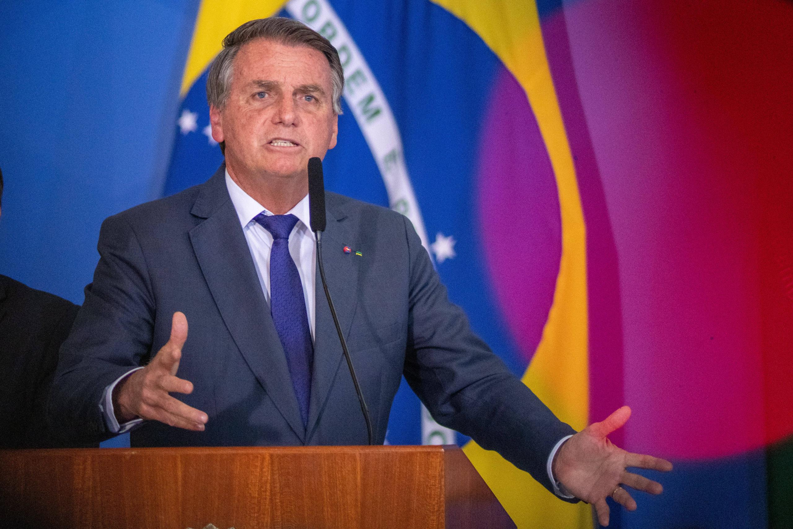 Bolsonaro bei einer Rede am 02. September 2021.