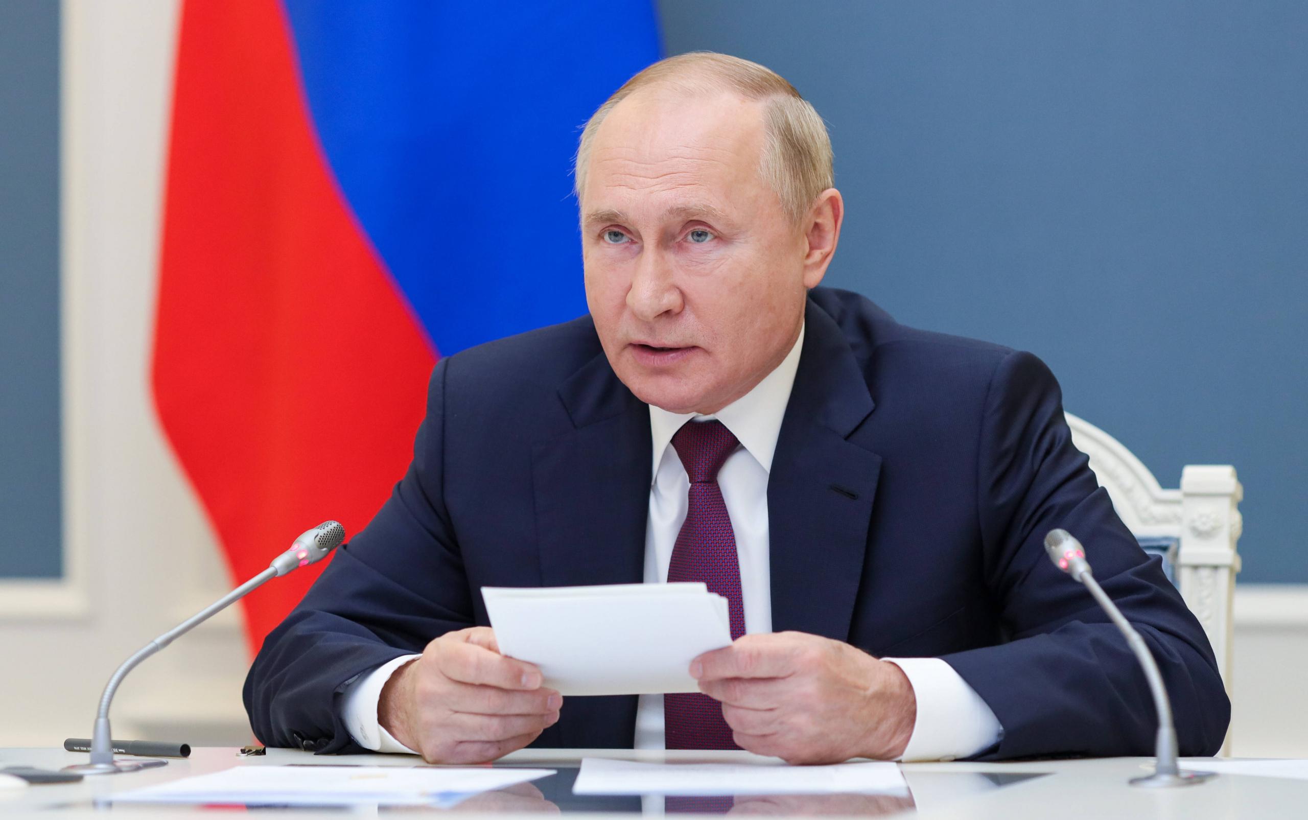 Wladimir Putin betreibt in seiner Rede Geschichtsklitterung.