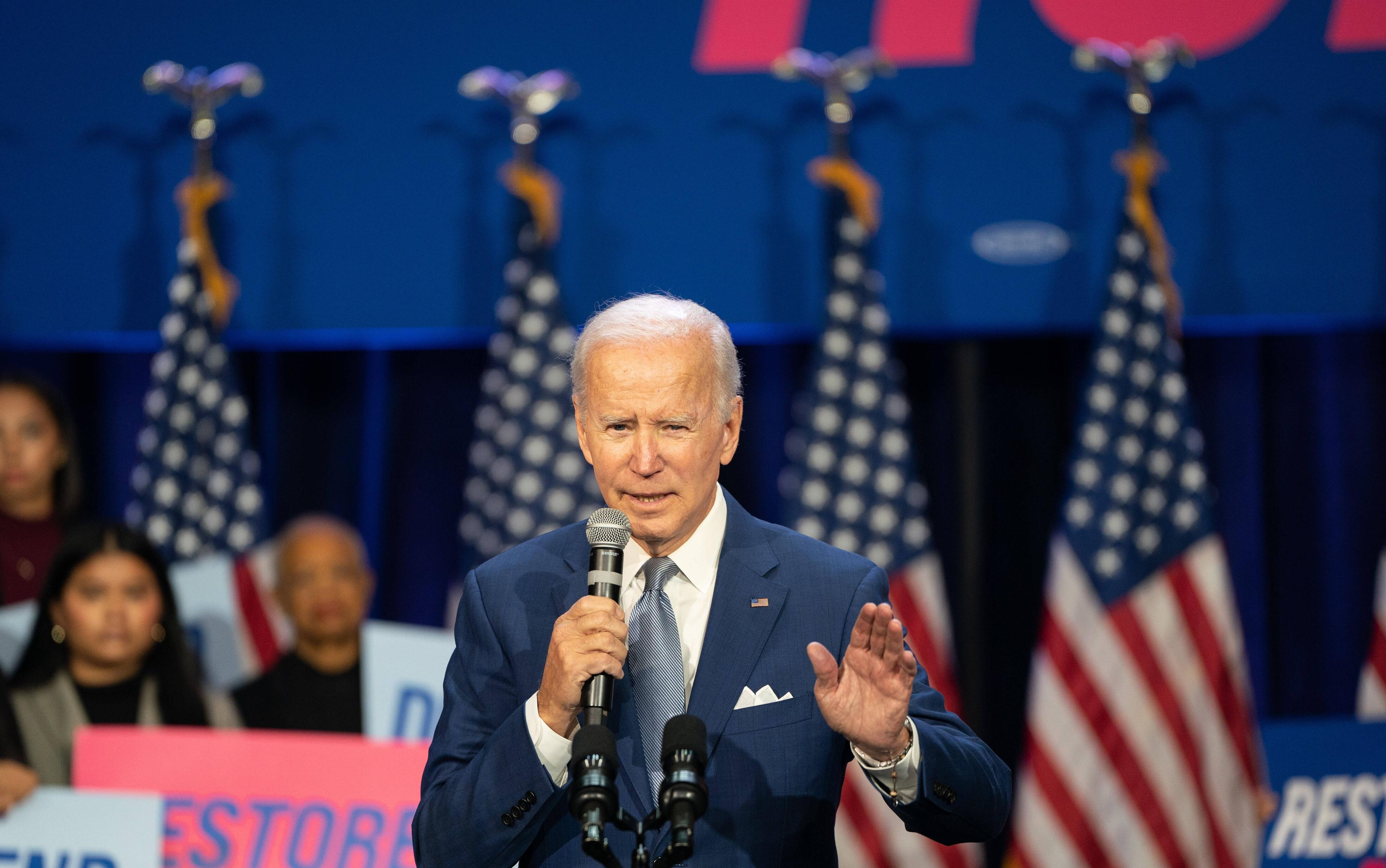 Joe Biden bei einer öffentlichen Rede, Washington, 18. Oktober 2022. 