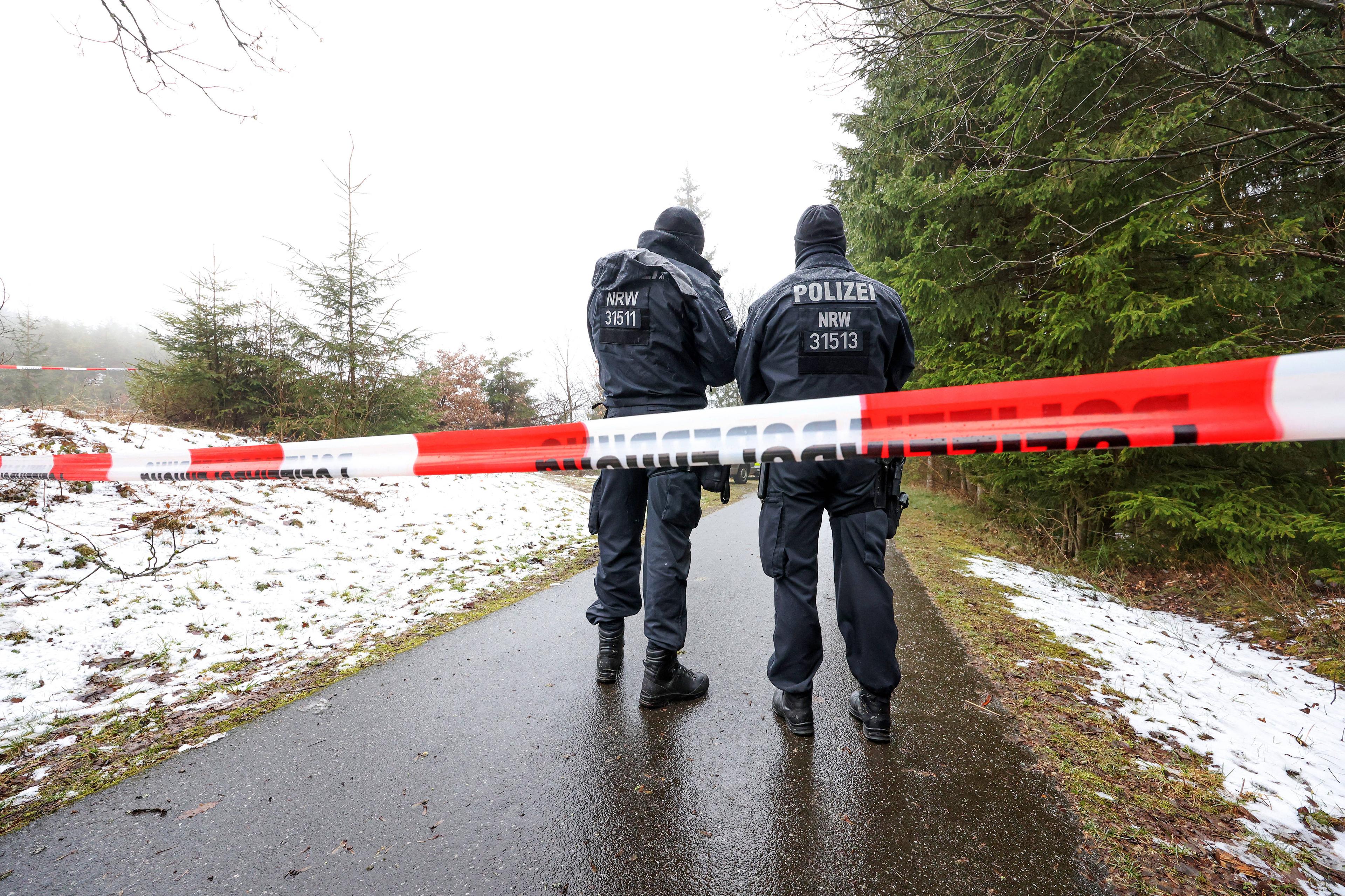 Polizeieinsatz in Freudenberg, 12. März 2023.