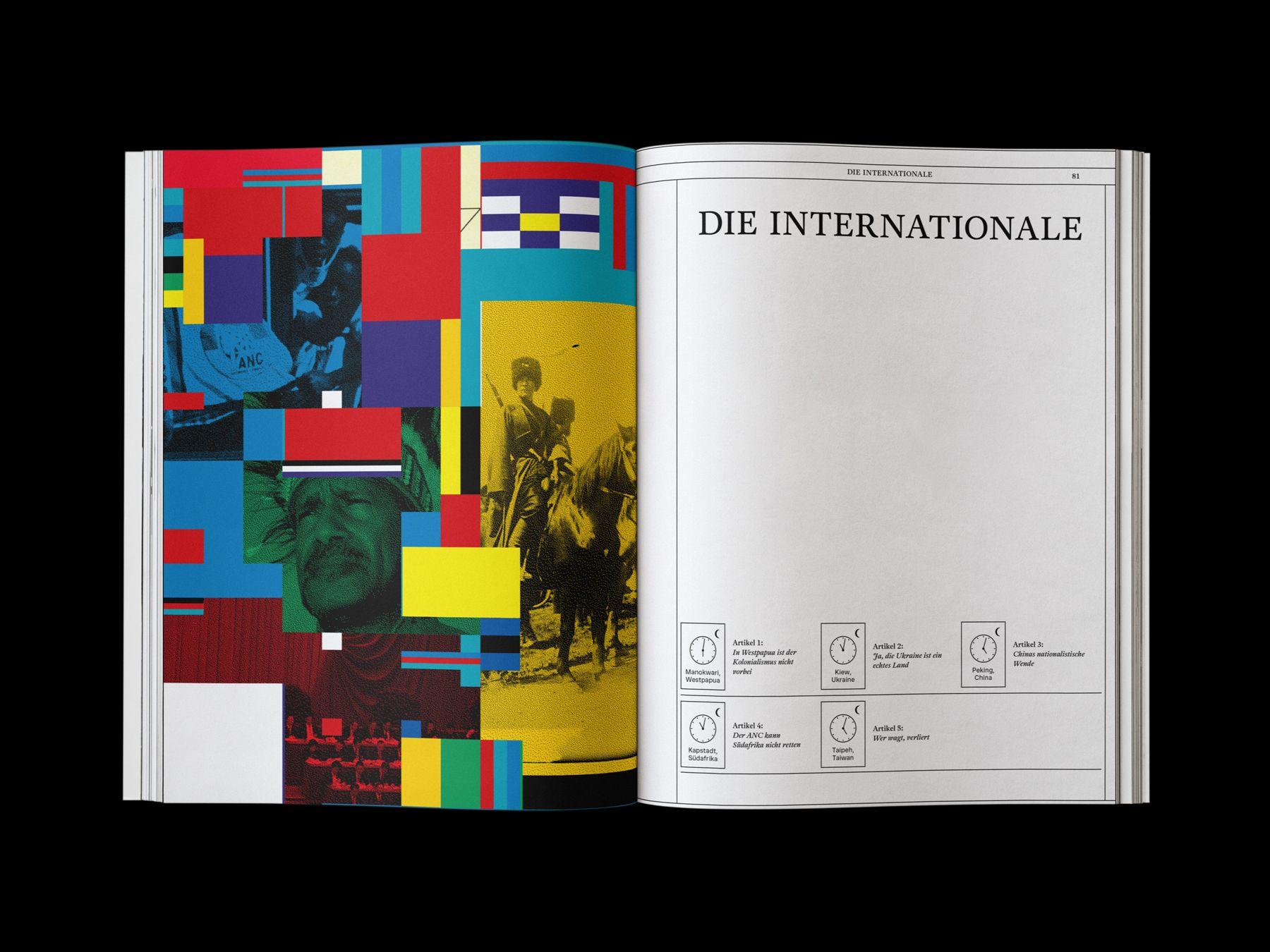 Doppelseite der JACOBIN Ausgabe #12 »Die nationale Inter­nationale«