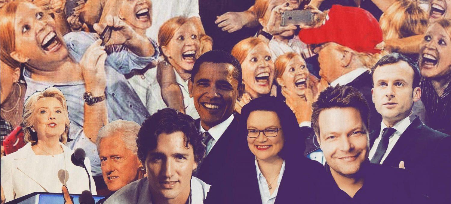 Die Gesichter des progressiven Neoliberalismus: dazu gehören die Clintons ebenso wie Justin Trudeau oder Robert Habeck.