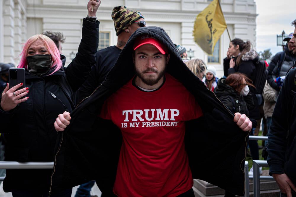 Trump-Anhänger beim Sturm auf das Kapitol am 6. Januar.