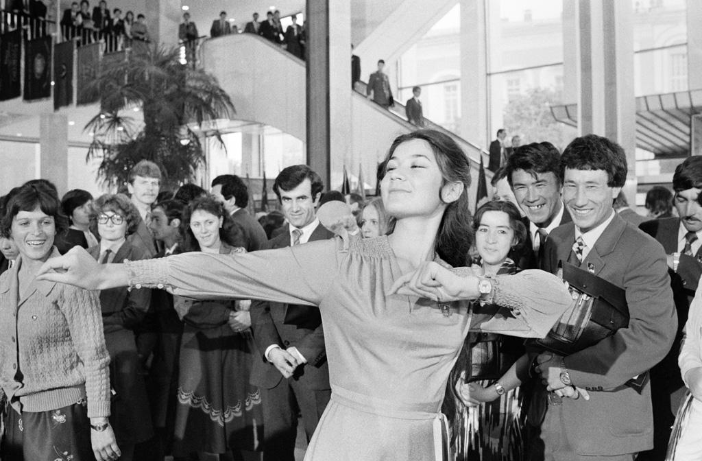 Tanz-Pause auf dem Kongress des Komsomol, dem Jugendverband der KPR, 20. Mai 1982.