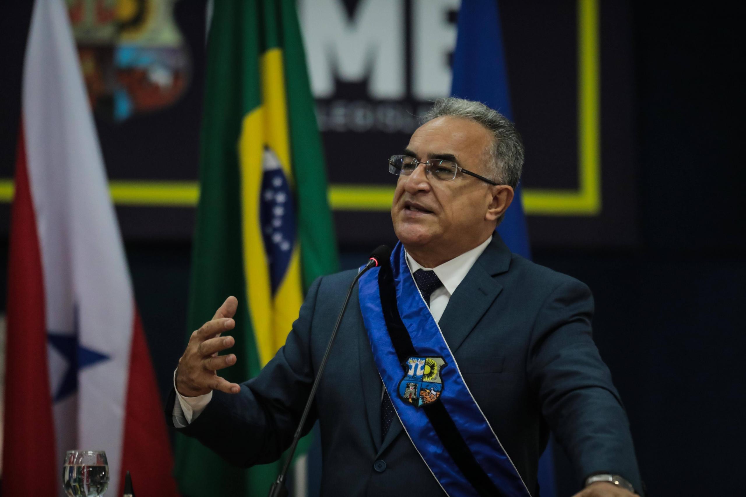 Der Bürgermeister von Belém Edmilson Rodrigues bei seiner Amtseinführung am 01. Januar 2021.