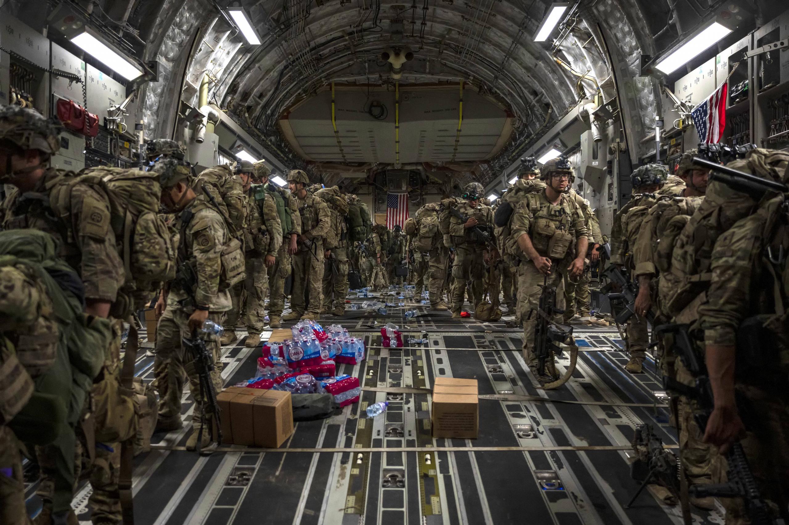 US-Amerikanische Soldaten beim Abzug aus Afghanistan.