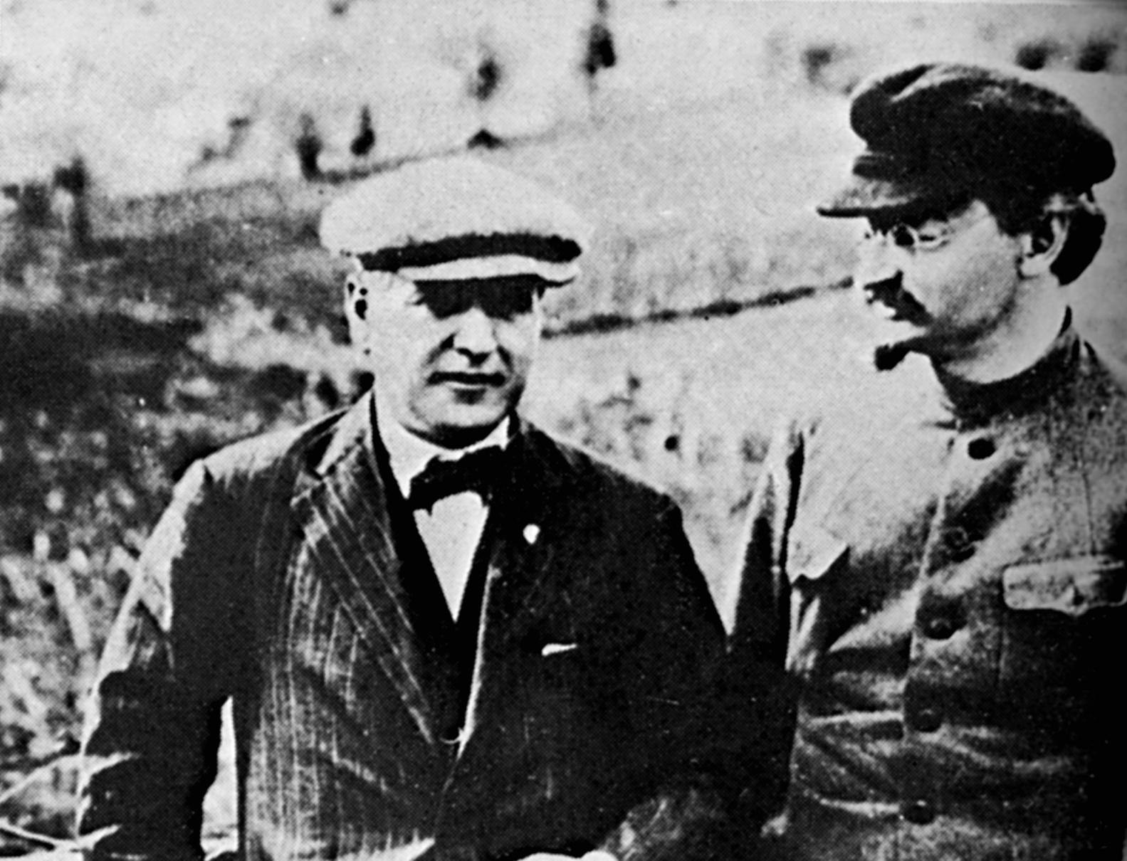Christian Rakowski und Leo Trotzki, ca. 1924