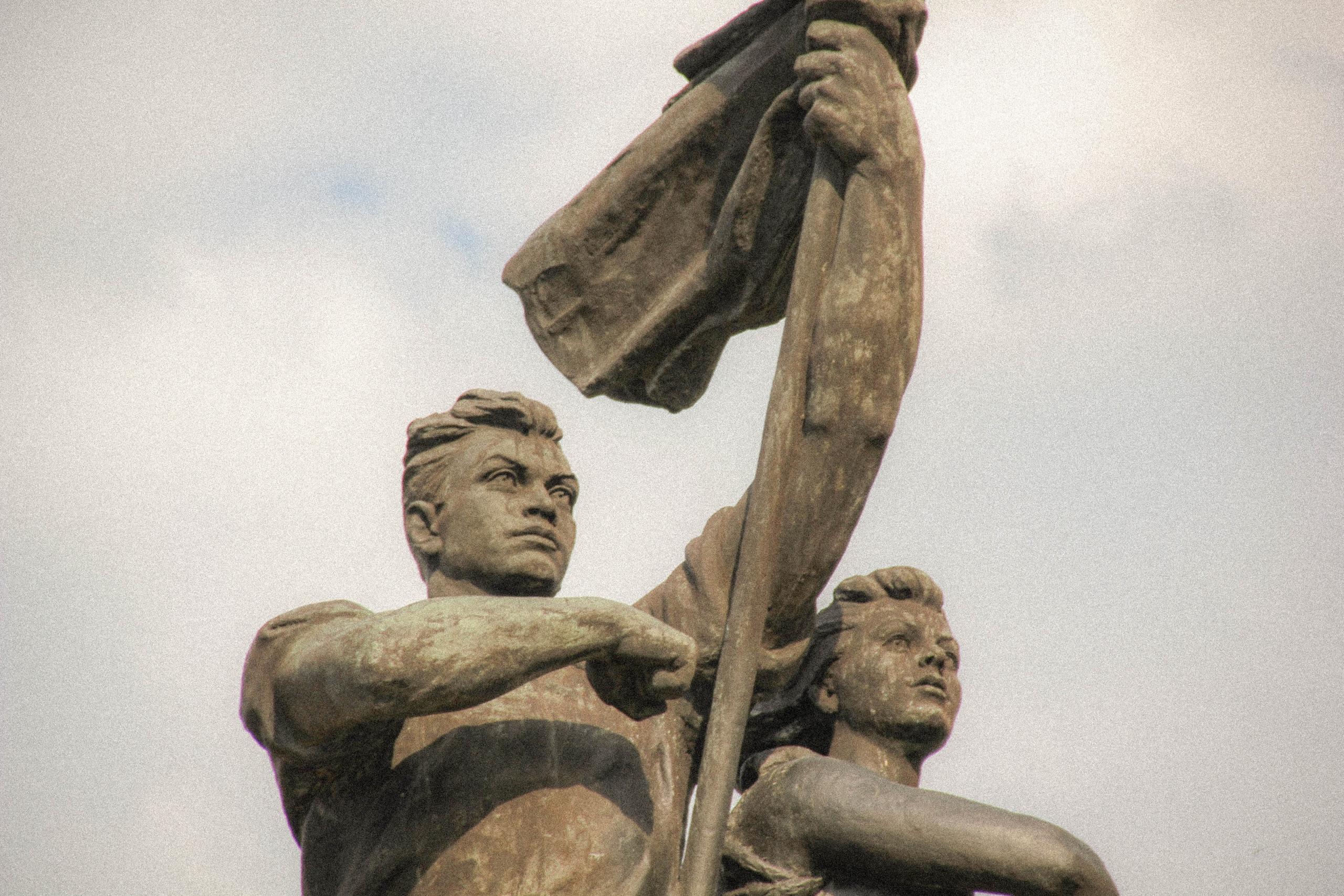 Sowjetisches Arbeiterdenkmal in Russland