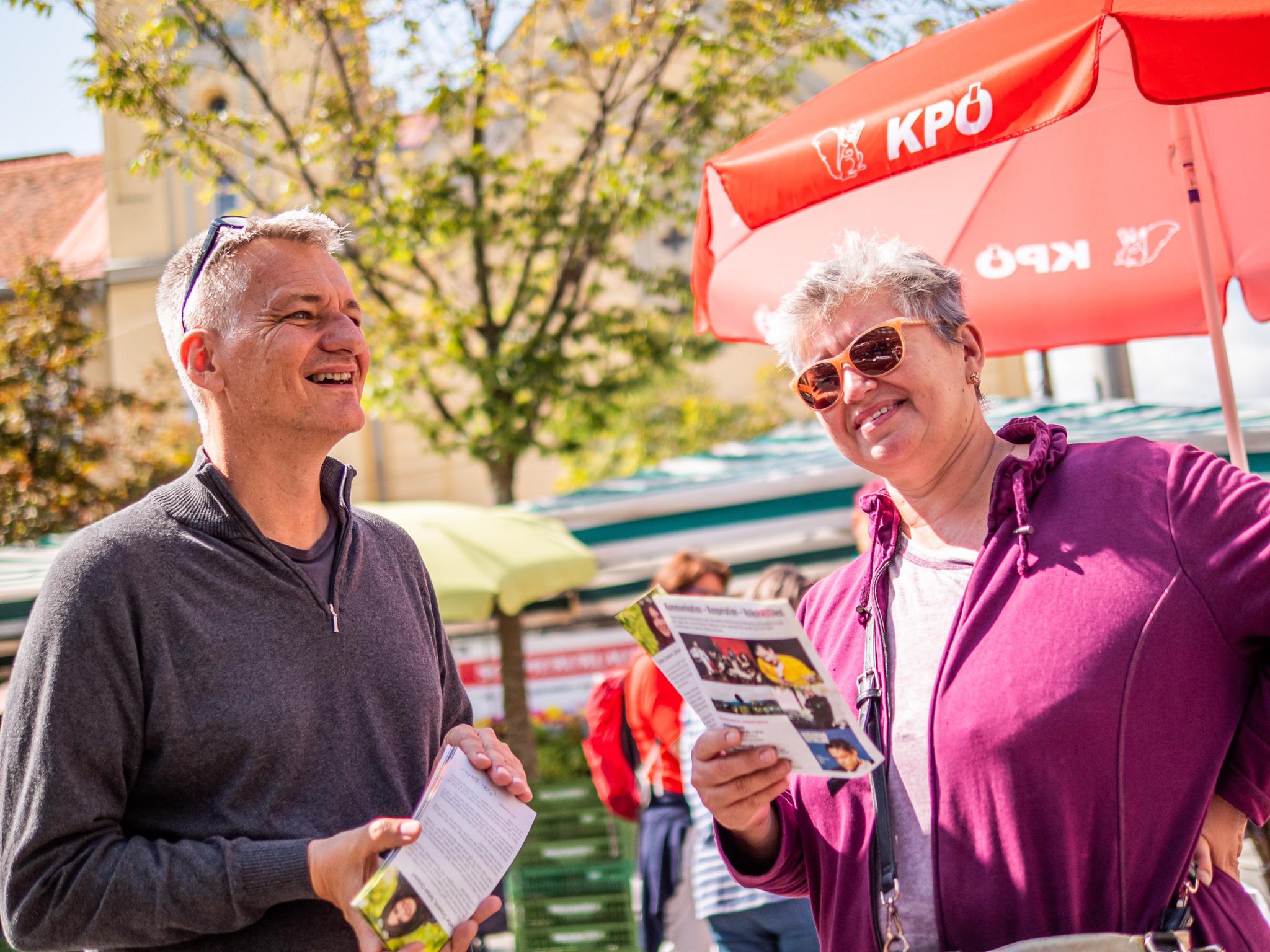 Wahlkampf der KPÖ in Graz