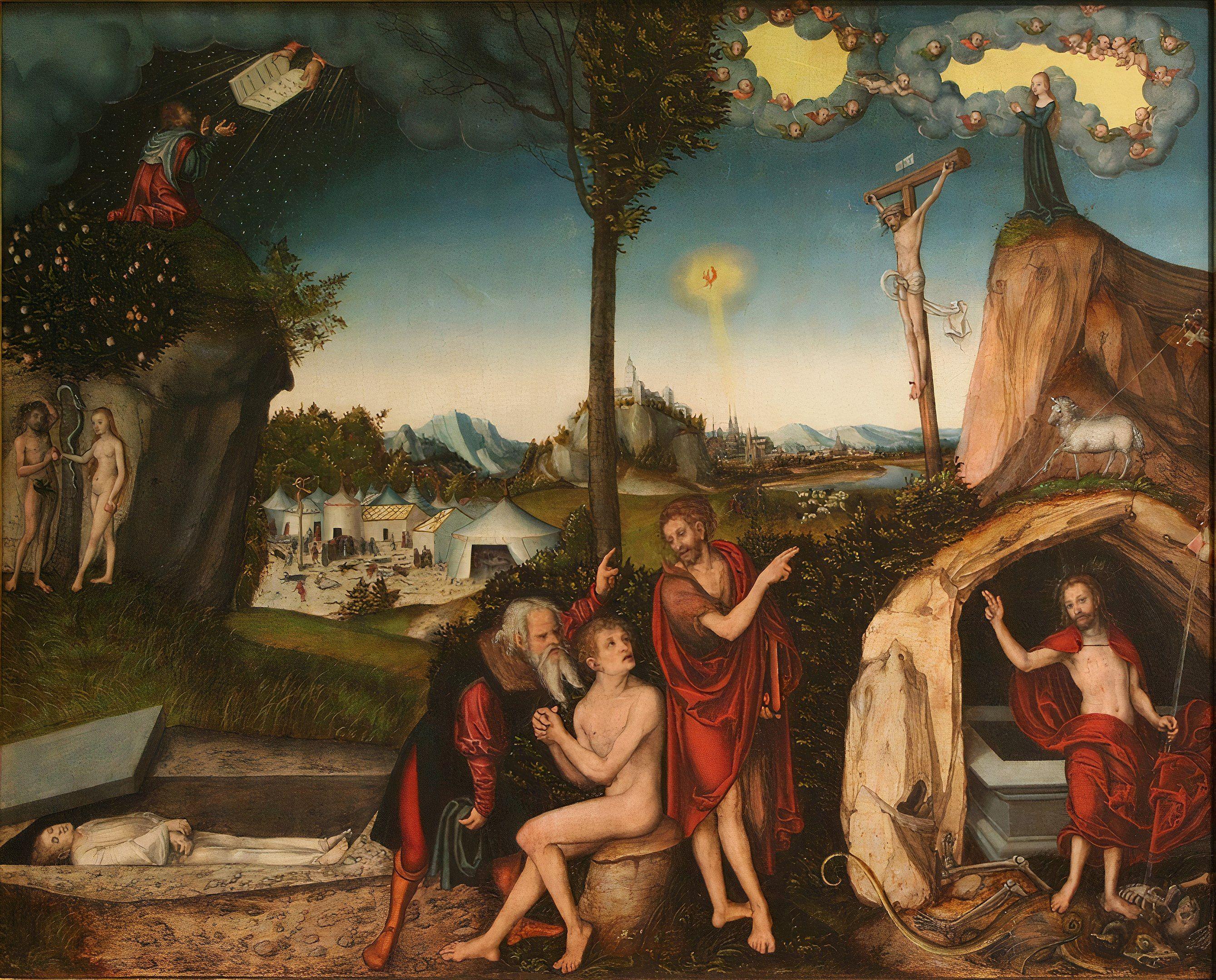 Lucas Cranach, »Gesetz und Gnade«.