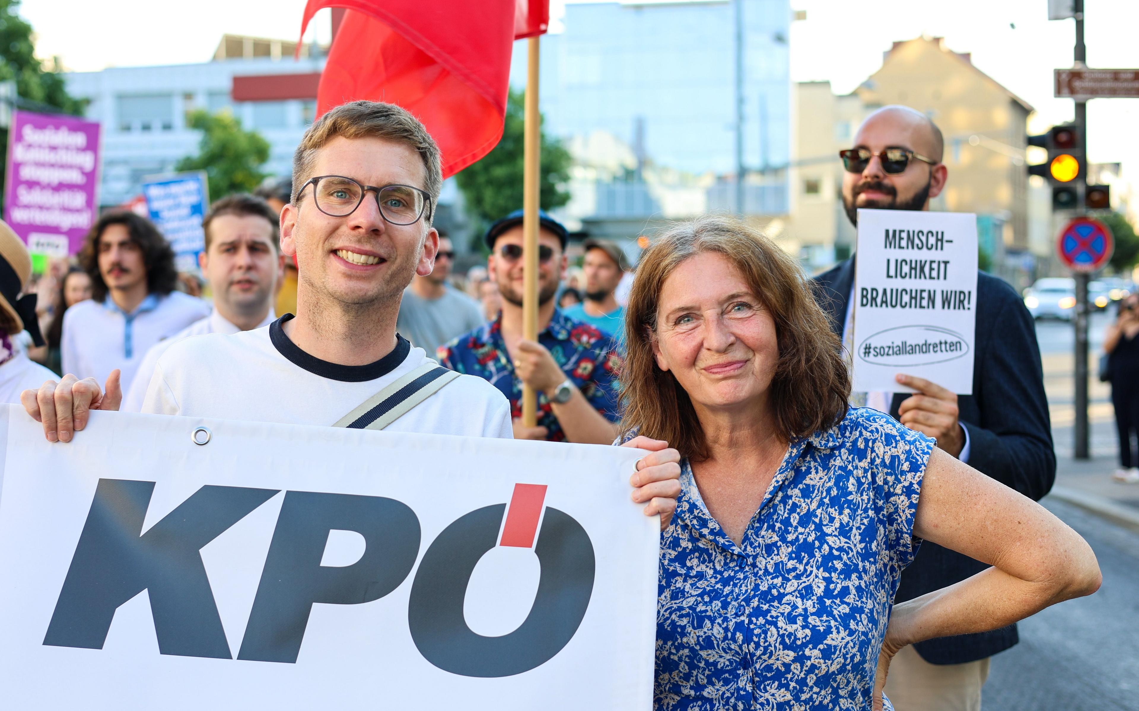 Robert Krotzer gemeinsam mit Elke Kahr.
