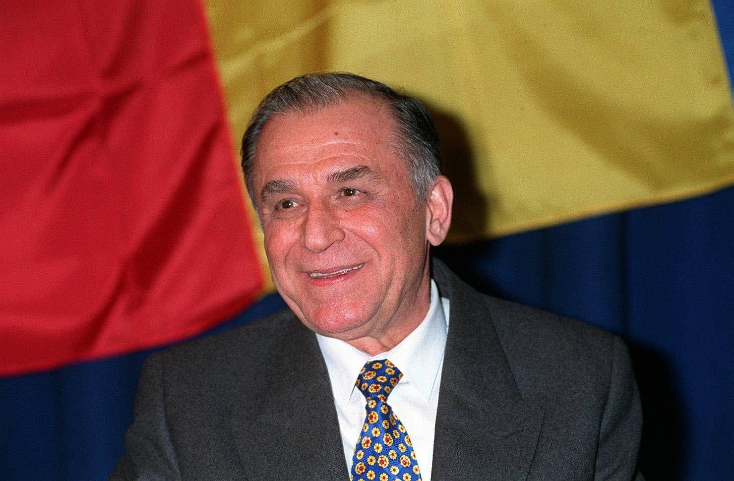 Ion Iliescu während seiner ersten Amtszeit als Präsident Rumäniens, 2. November 1994.