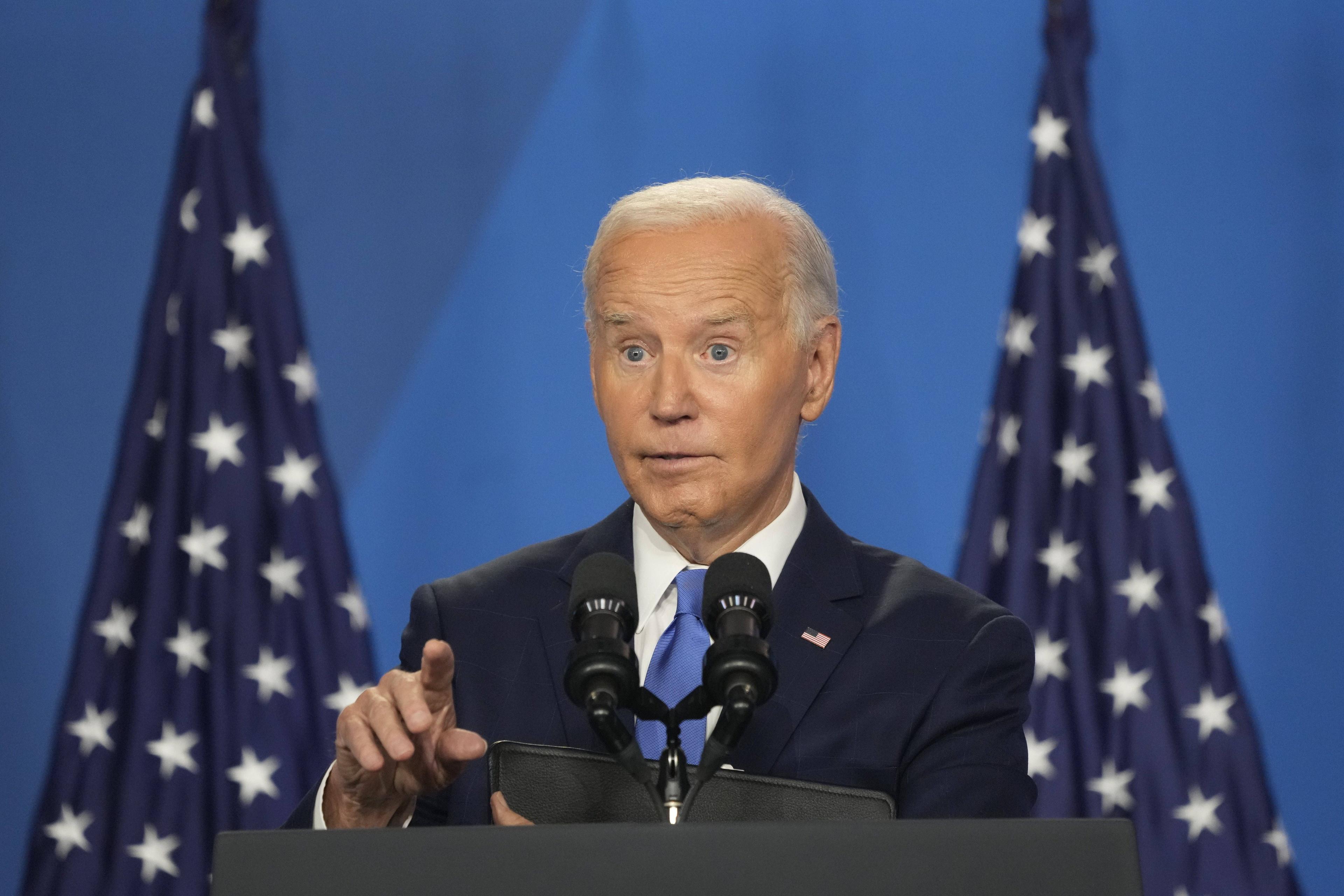 Joe Biden bei einer Pressekonferenz in Washington, D.C. am 11. Juli 2024.