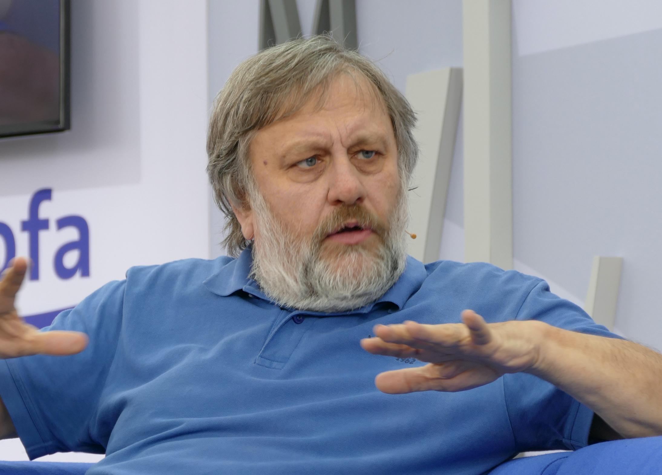 Slavoj Žižek in Leipzig, 13. März 2015.