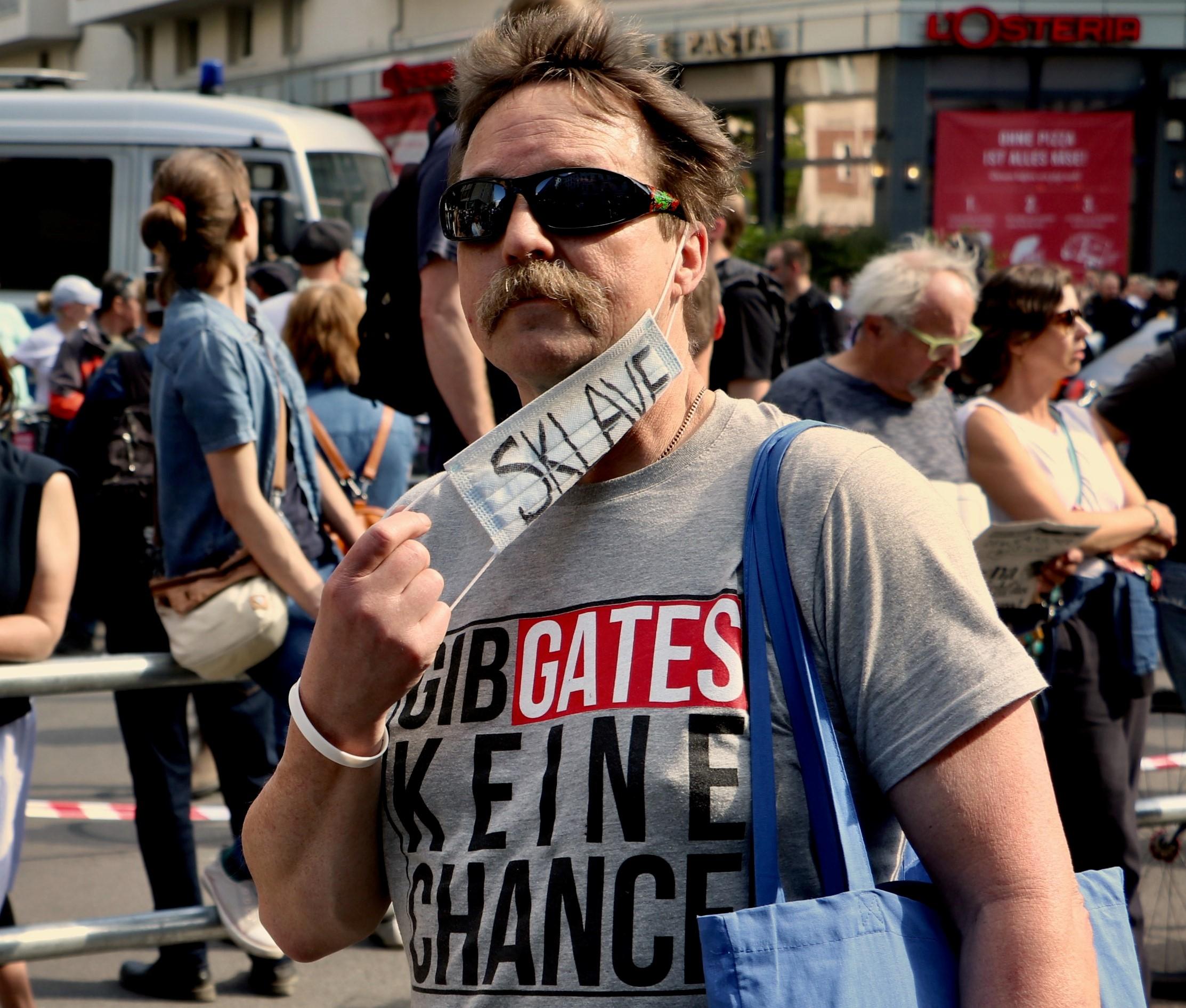 Teilnehmer bei einer »Hygiene-Demonstration« in Berlin, Mai 2020.