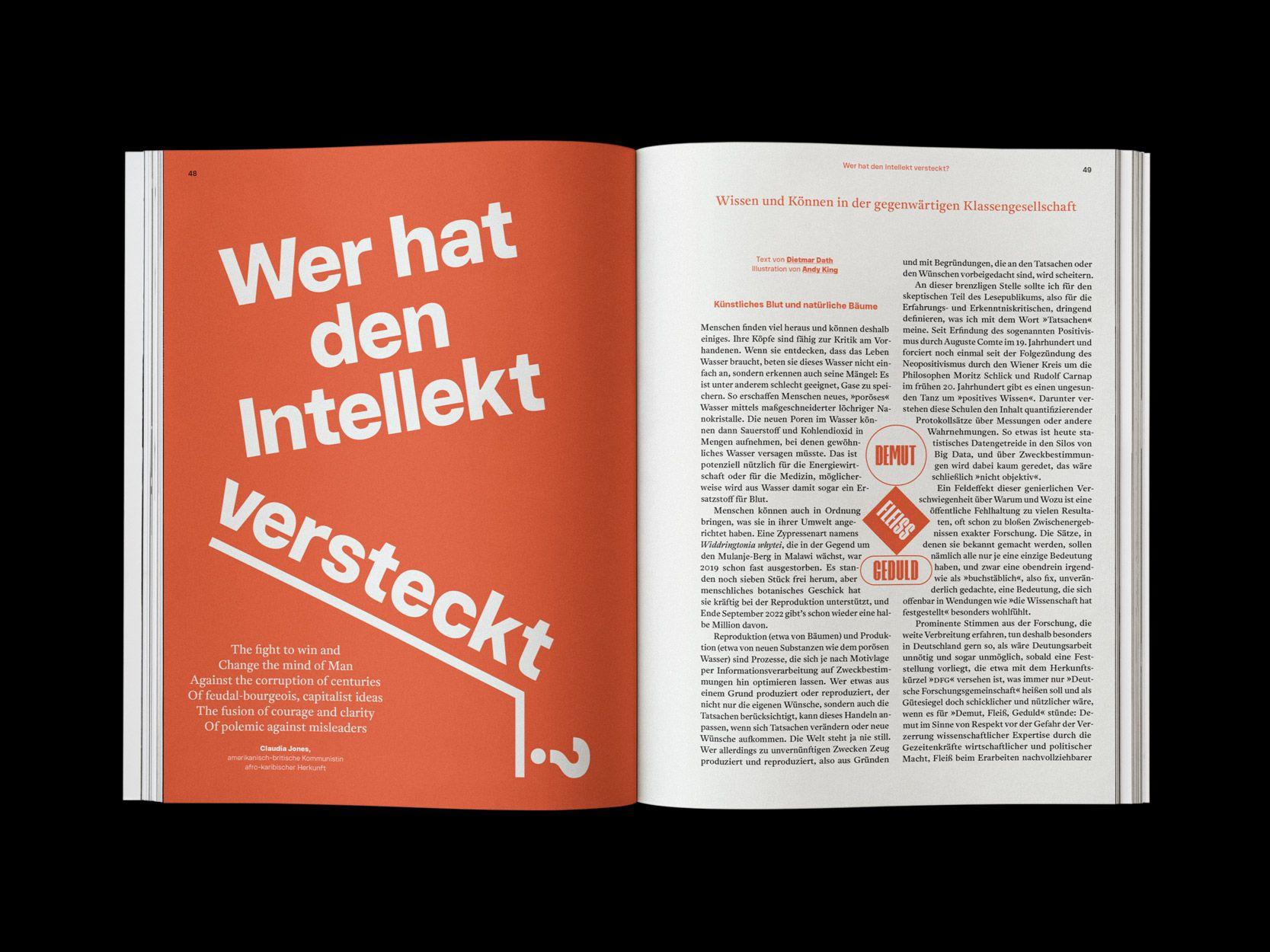 Doppelseite der JACOBIN Ausgabe #11 »Genug ist Genug«