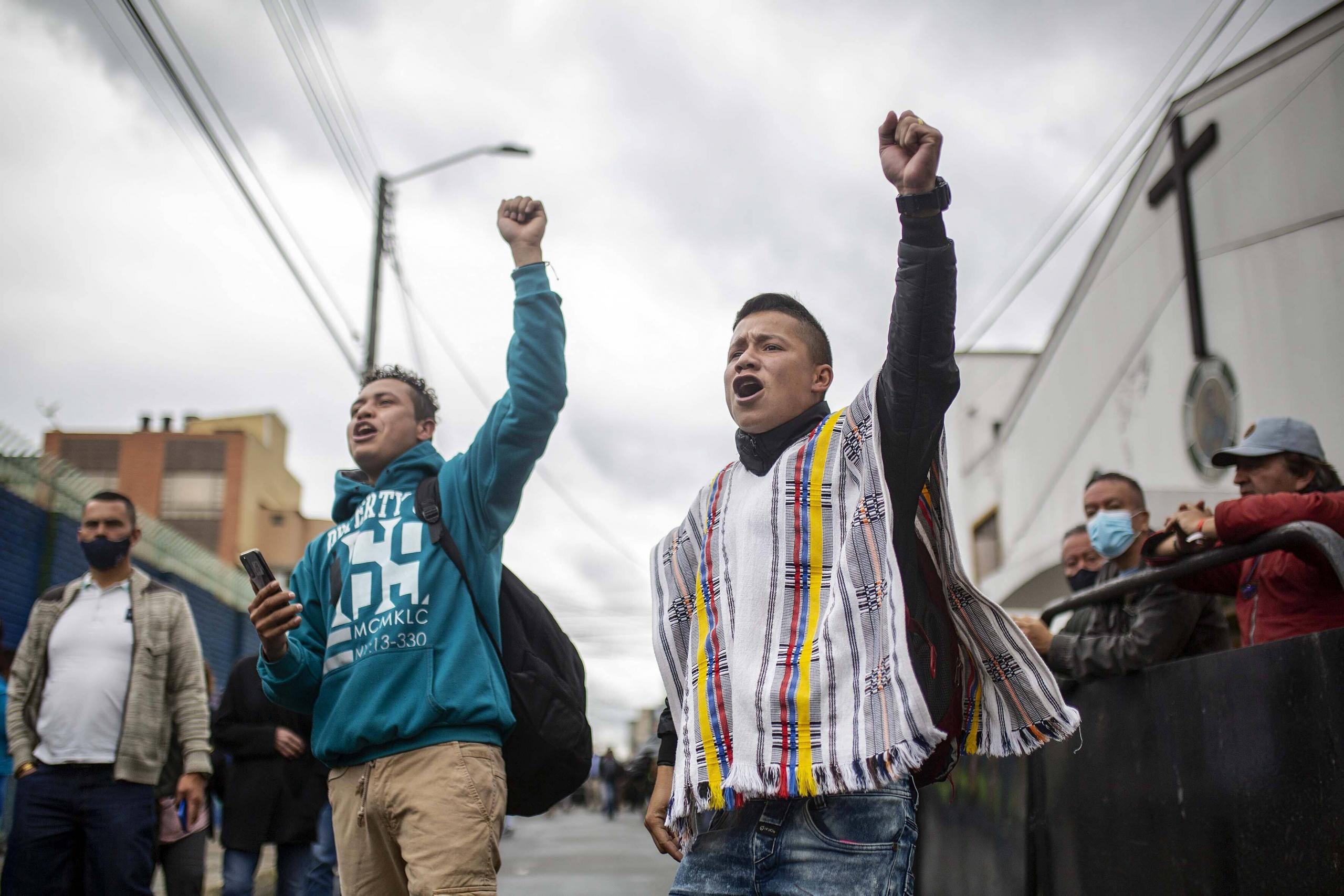 Am Wahltag herrschte unter Gustavo Petros Anhängern Aufbruchstimmung, Bogotá, 29. Mai 2022.