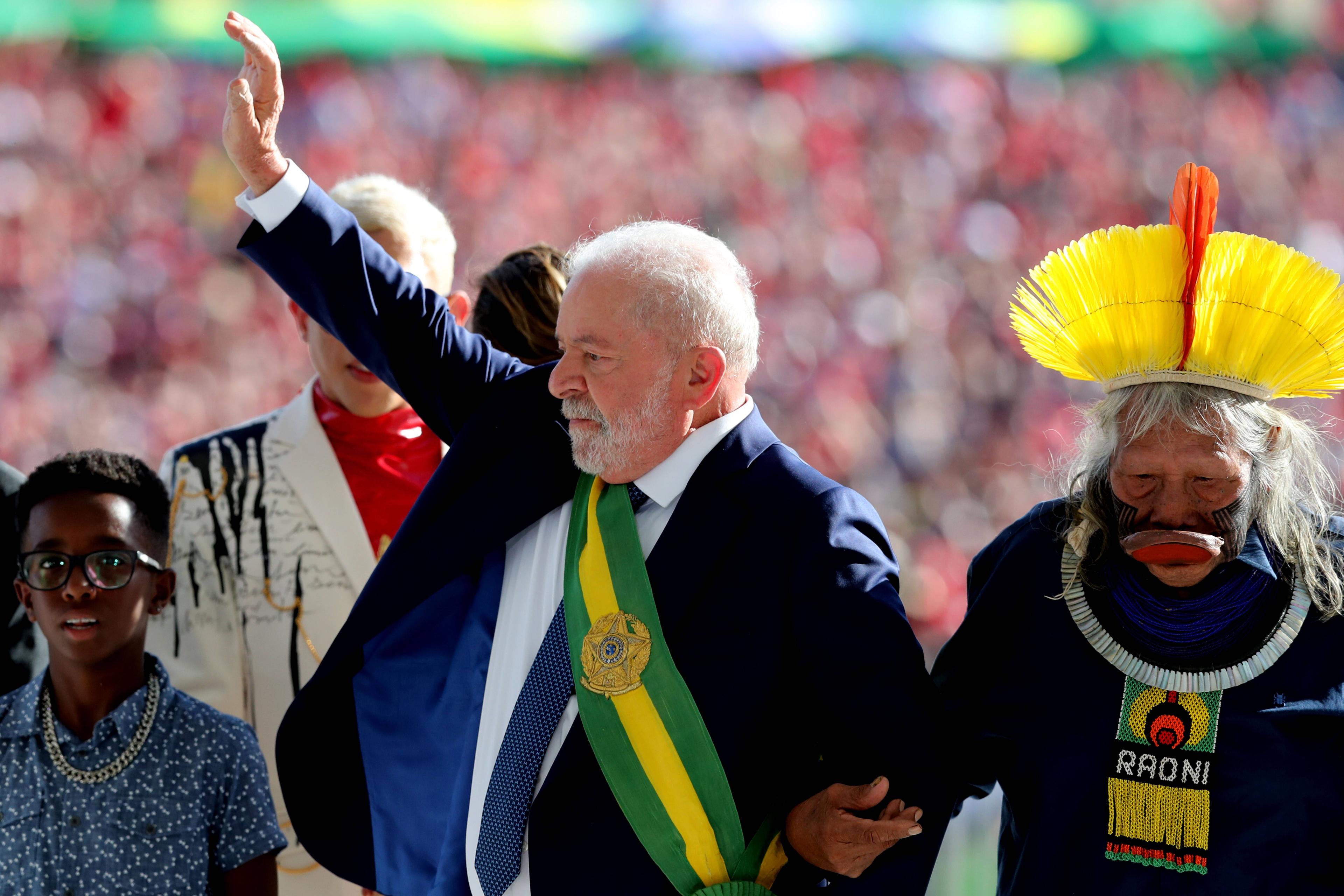 Luiz Inácio Lula da Silva bei seiner Amtseinführung am 1. Januar 2023.