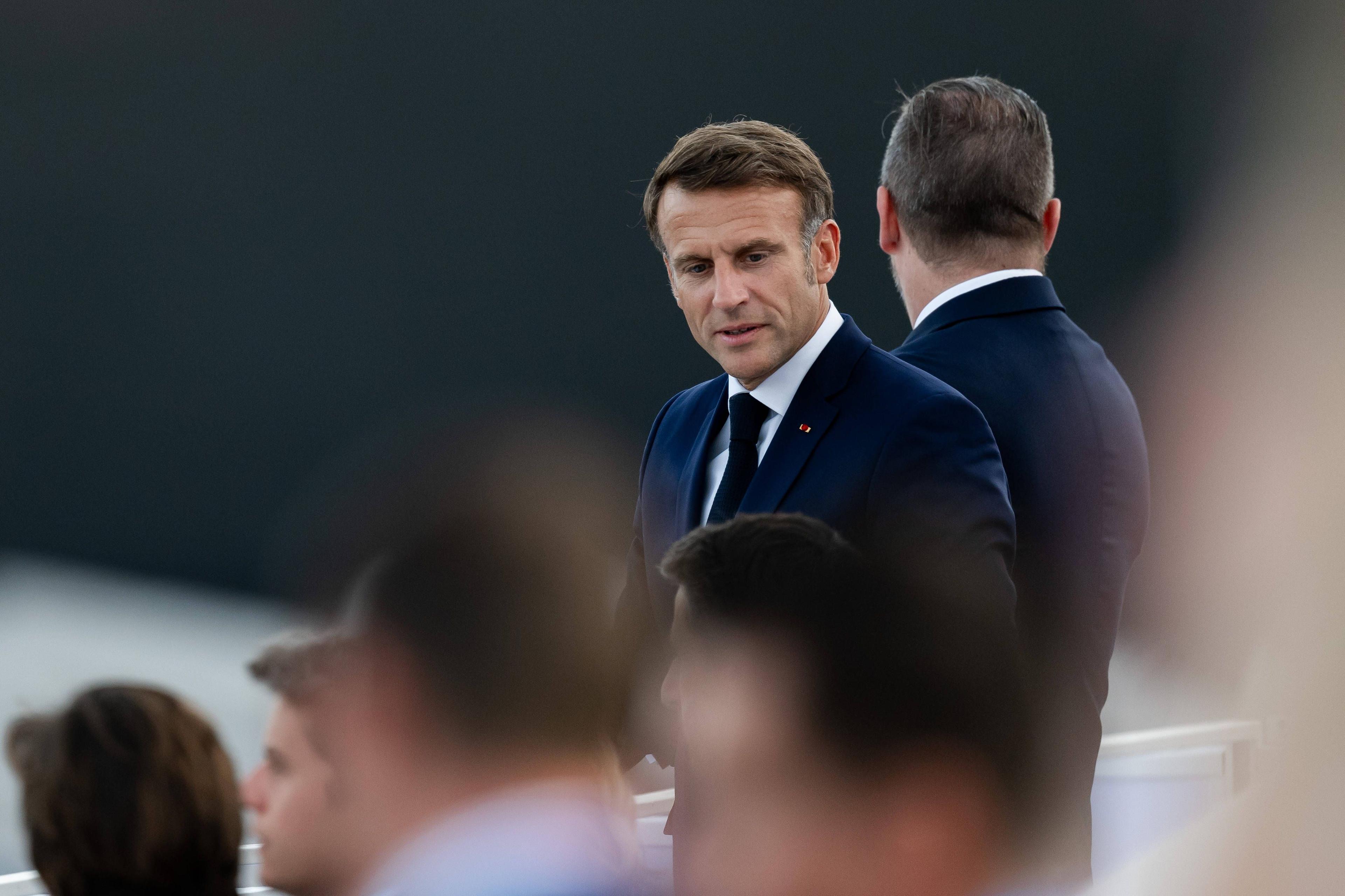 Emmanuel Macron bei der Eröffnungszeremonie der Paralympischen Spiele in Paris, 28. August 2024.