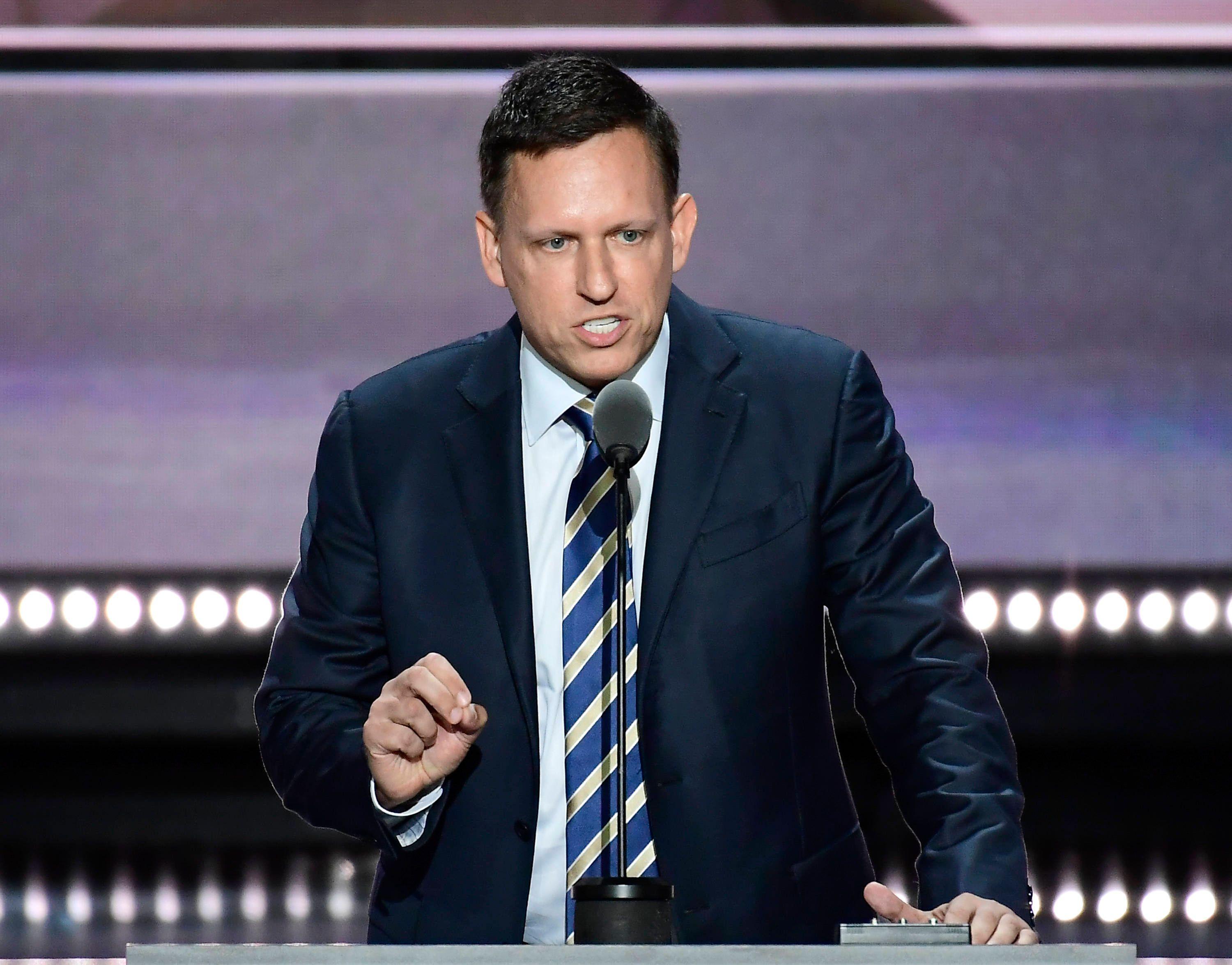 Als sich das Silicon Valley 2016 noch gegen Trump positionierte, sprach Peter Thiel schon auf der Republican National Convention.