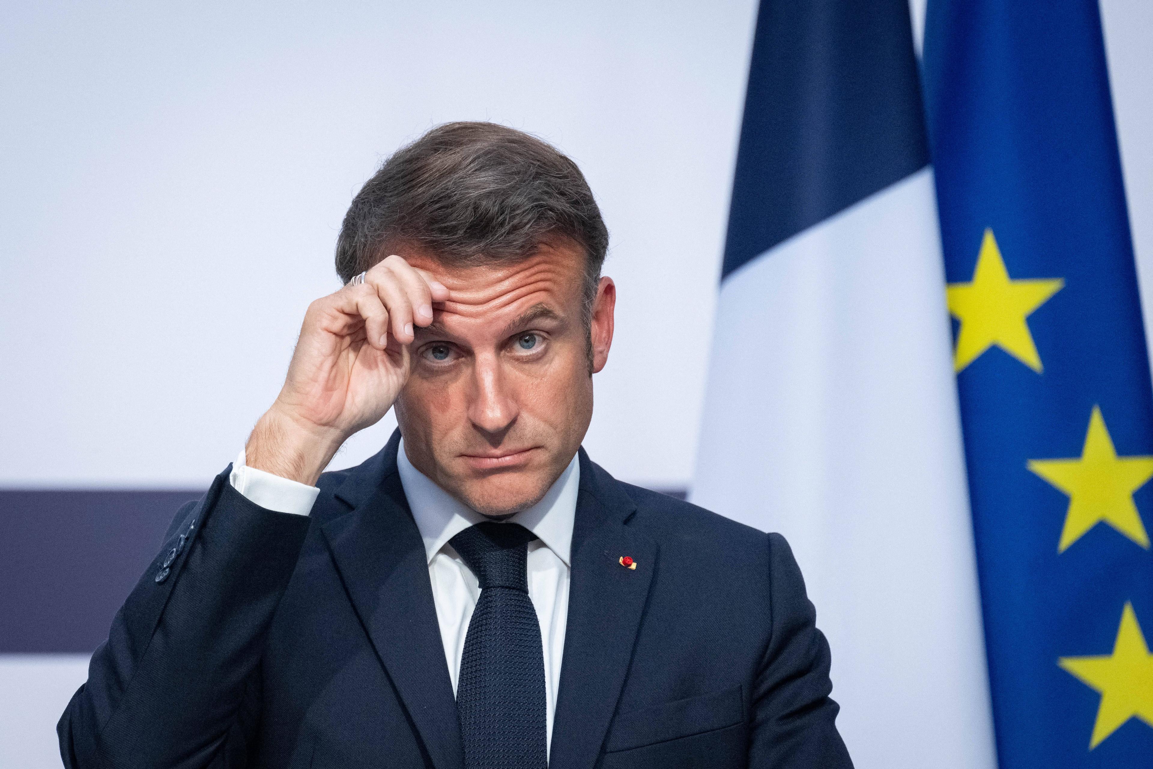 Mit den vorgezogenen Neuwahlen hat sich Macron selbst ins Abseits katapultiert, Paris, 7. Juni 2024.