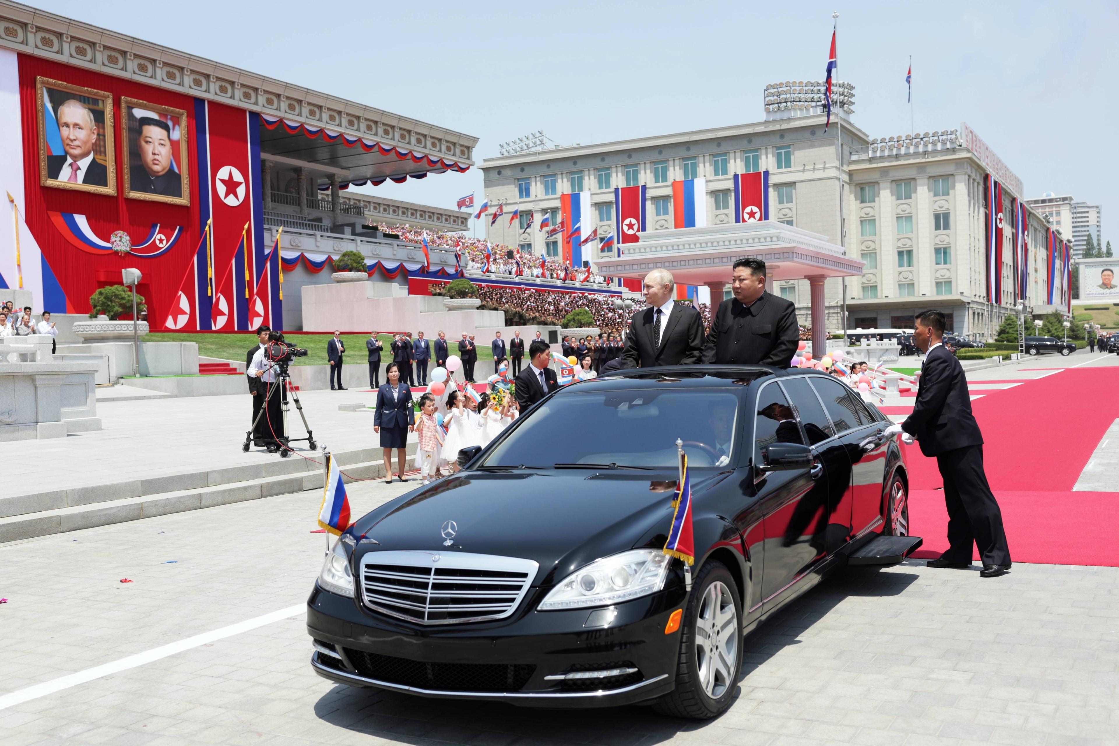 Wladimir Putin beim Staatsbesuch in Pjöngjang, 19. Juni 2024.