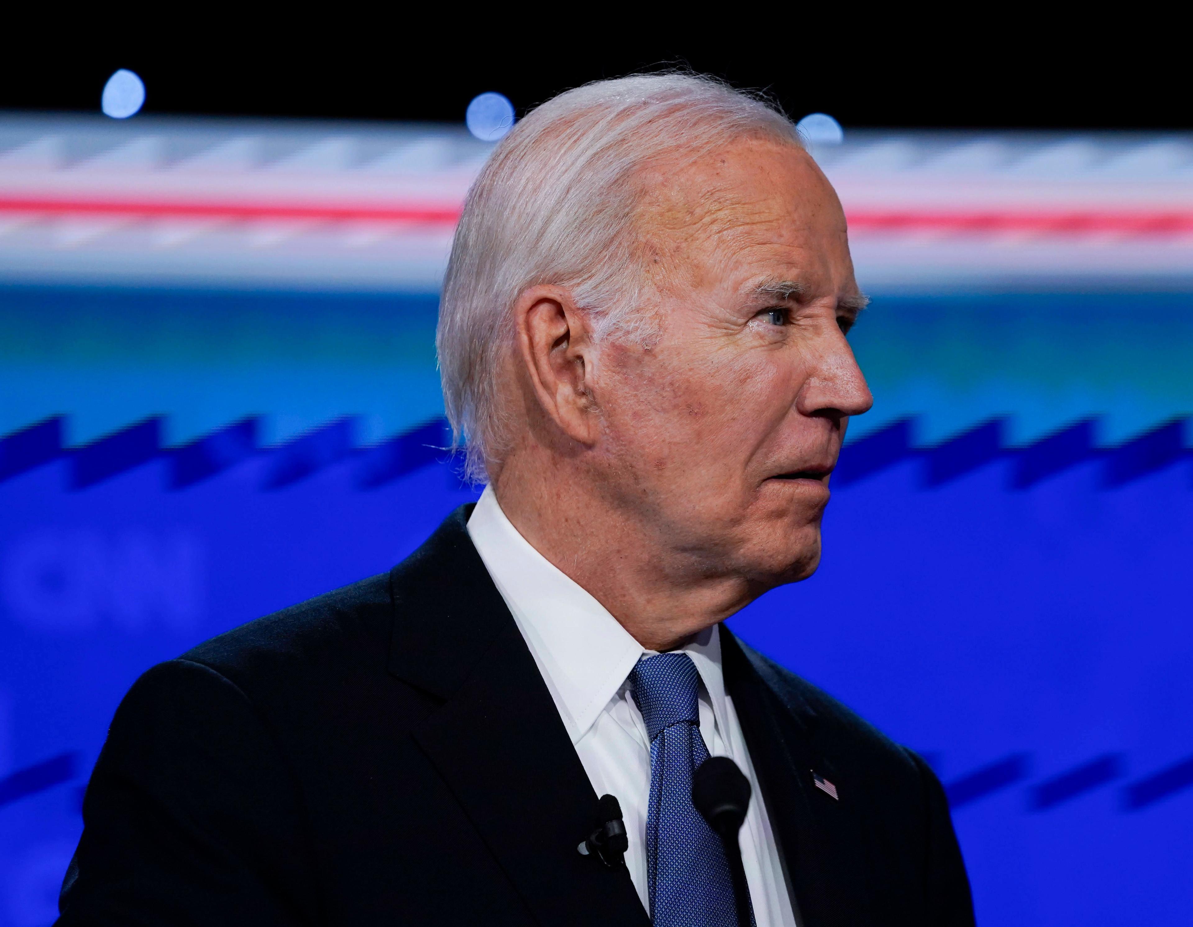 Joe Biden wirkte bei dem TV-Duell gegen Donald Trump verwirrt und überfordert, Atlanta, 27. Juni 2024