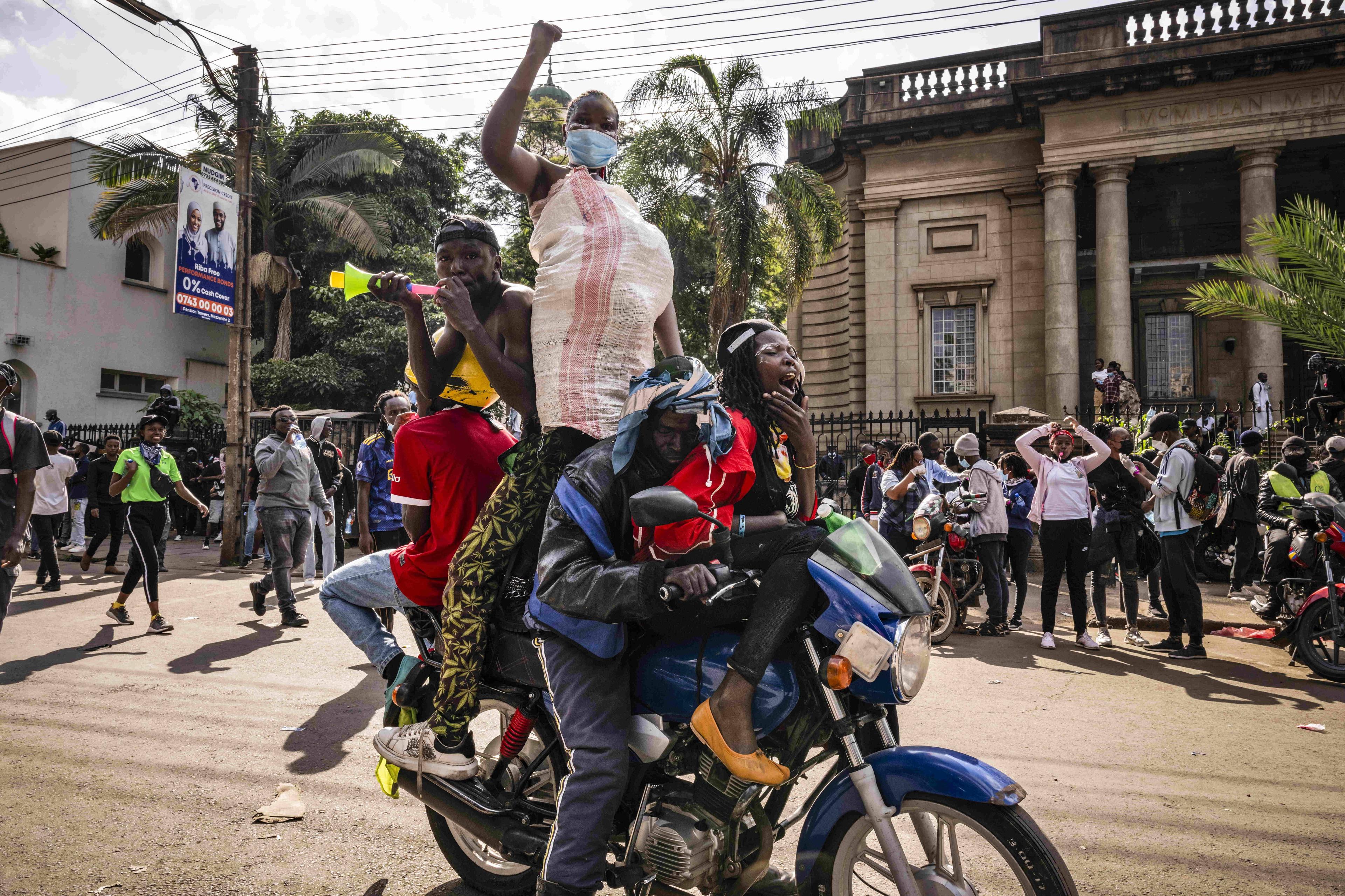 Protestierende in Kenias Hauptstadt Nairobi, 25. Juni 2024.