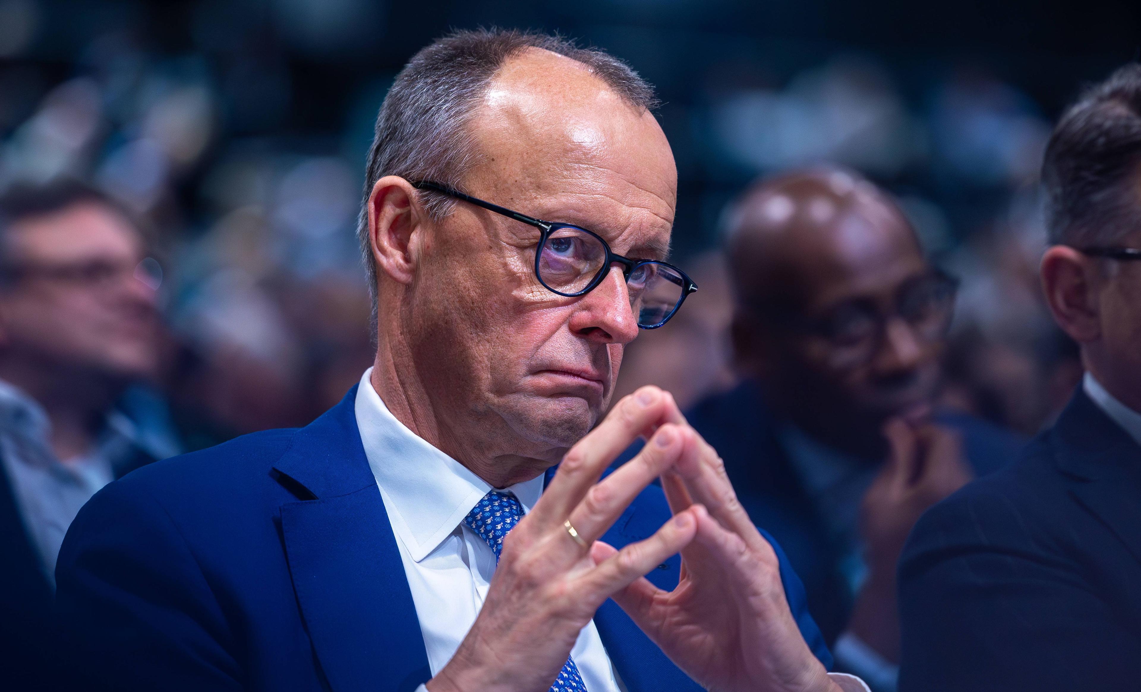 Friedrich Merz setzt trotz Krise weiter auf das deutsche Exportmodell.