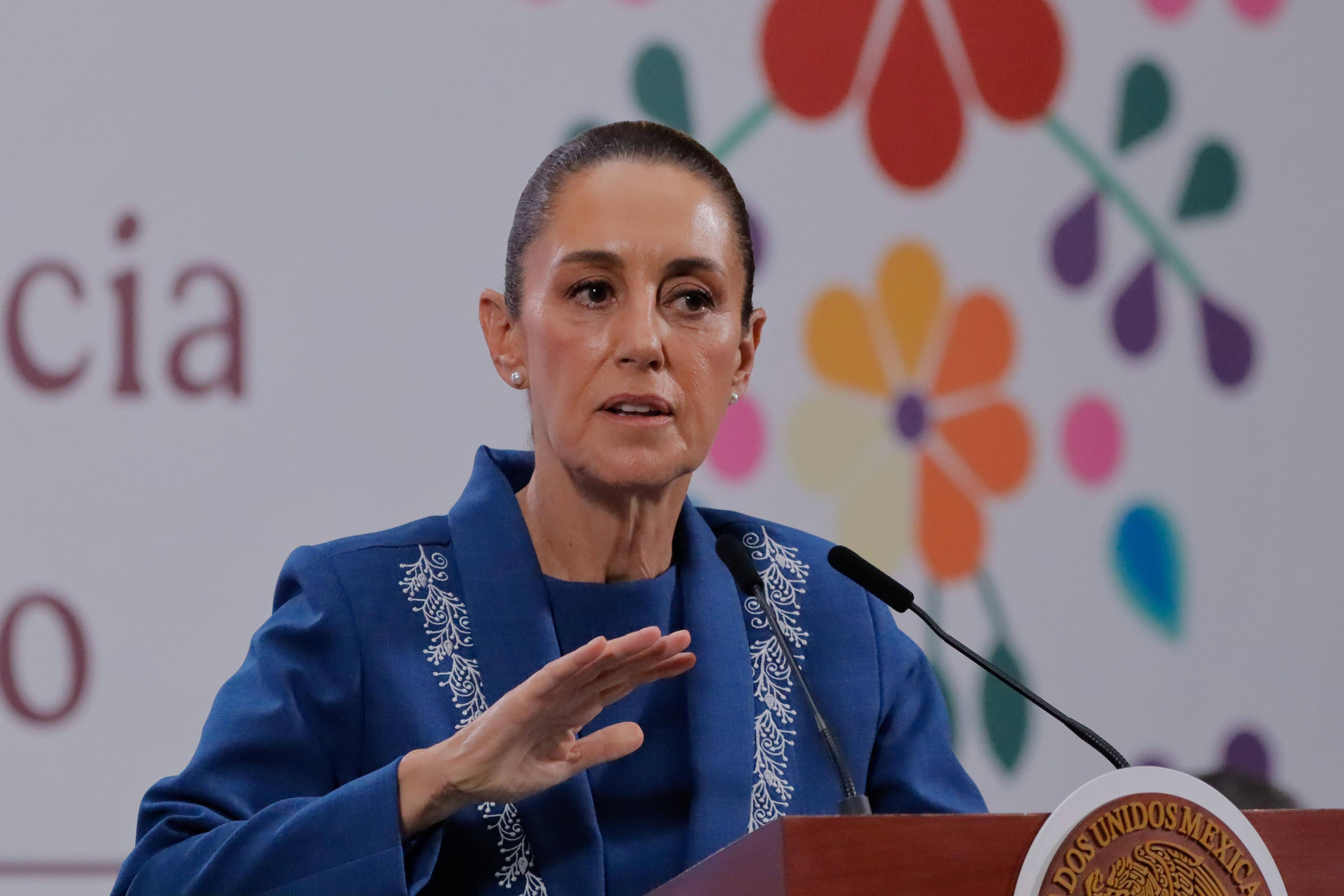 Lässt sich nicht provozieren: Mexikos Präsidentin Claudia Sheinbaum in Mexiko-Stadt, 12. Juni 2025.