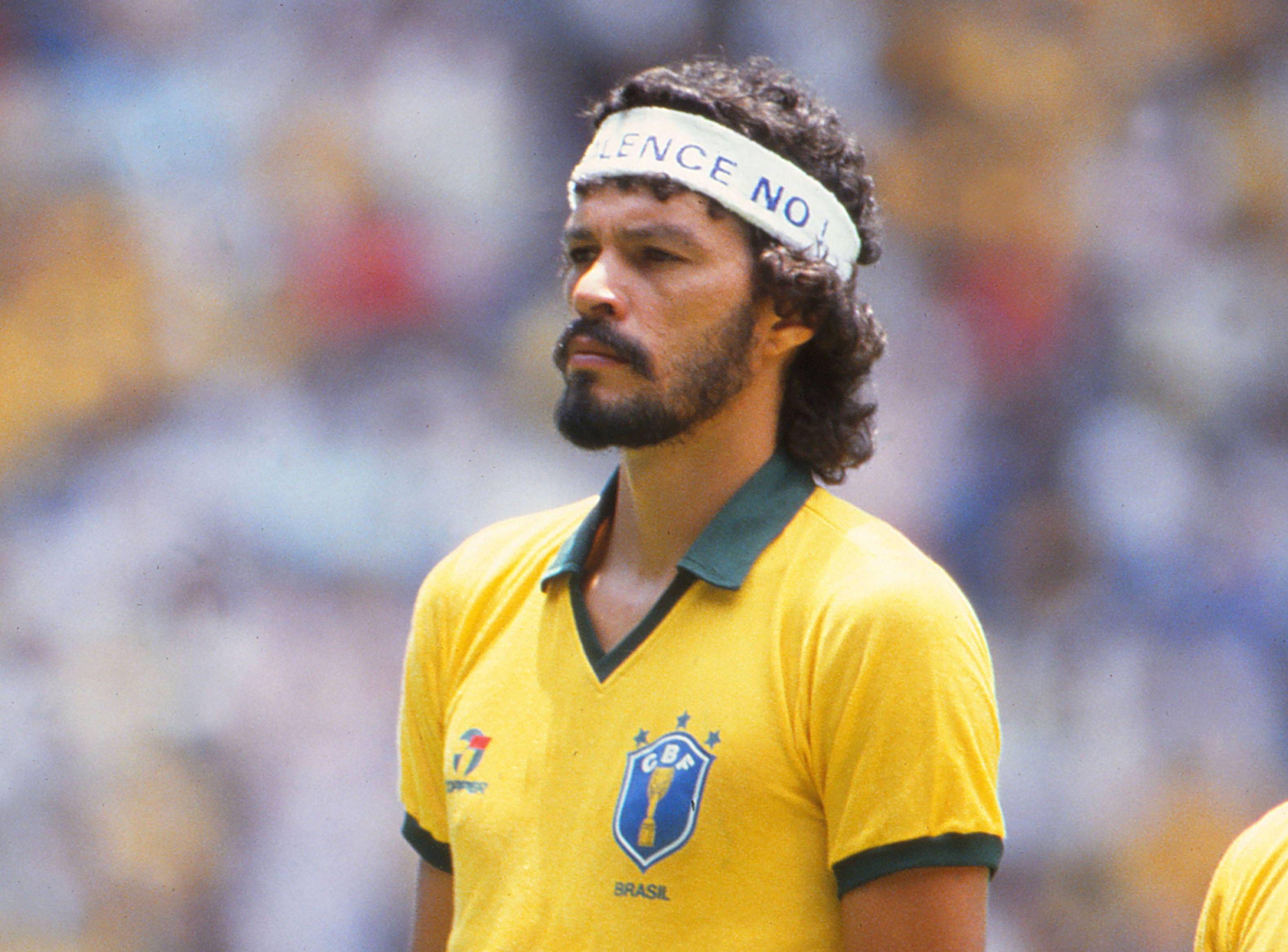 Sócrates bei der WM in Argentinien 1982.