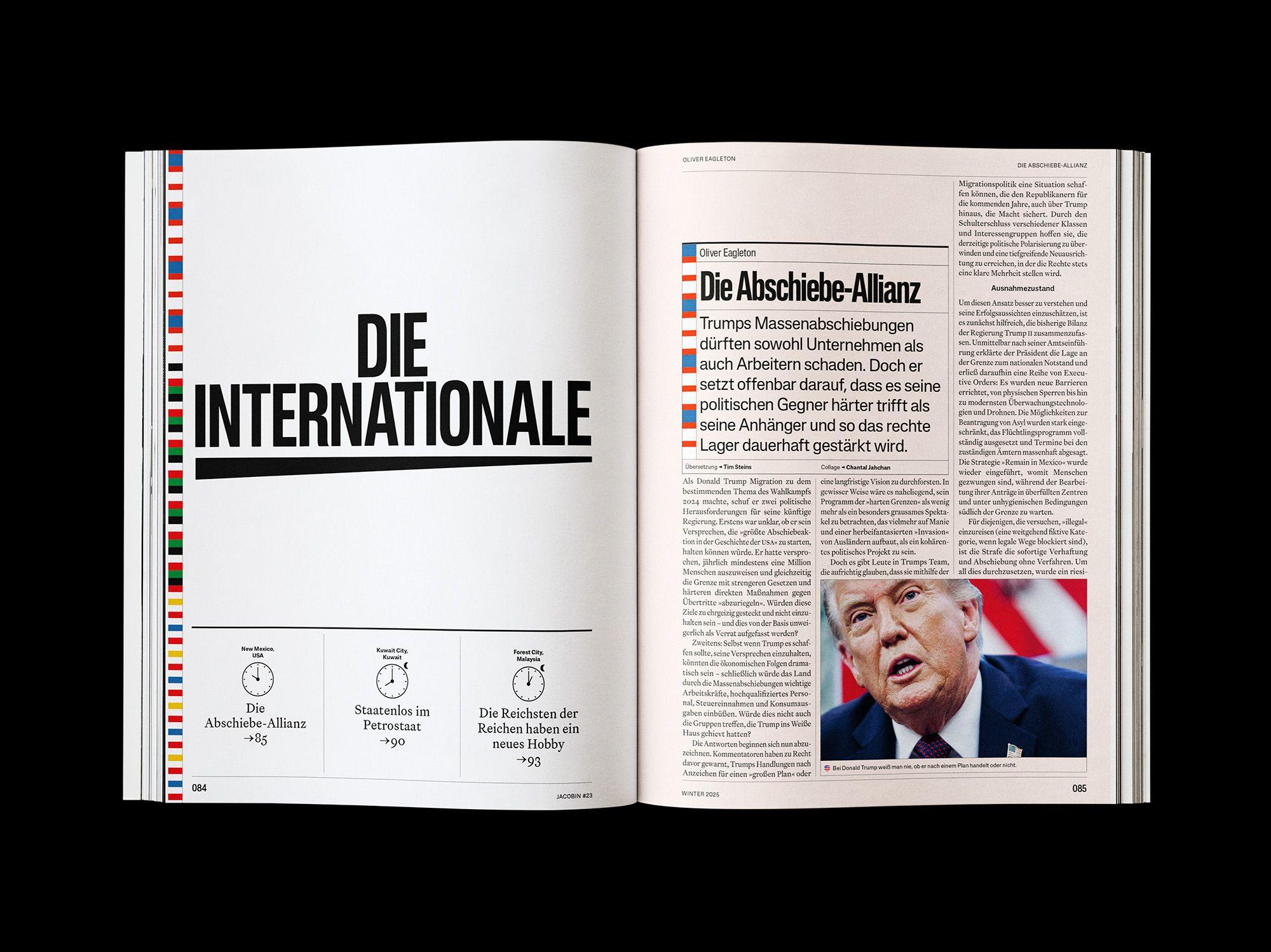 Doppelseite der JACOBIN Ausgabe #23 »Liebe«