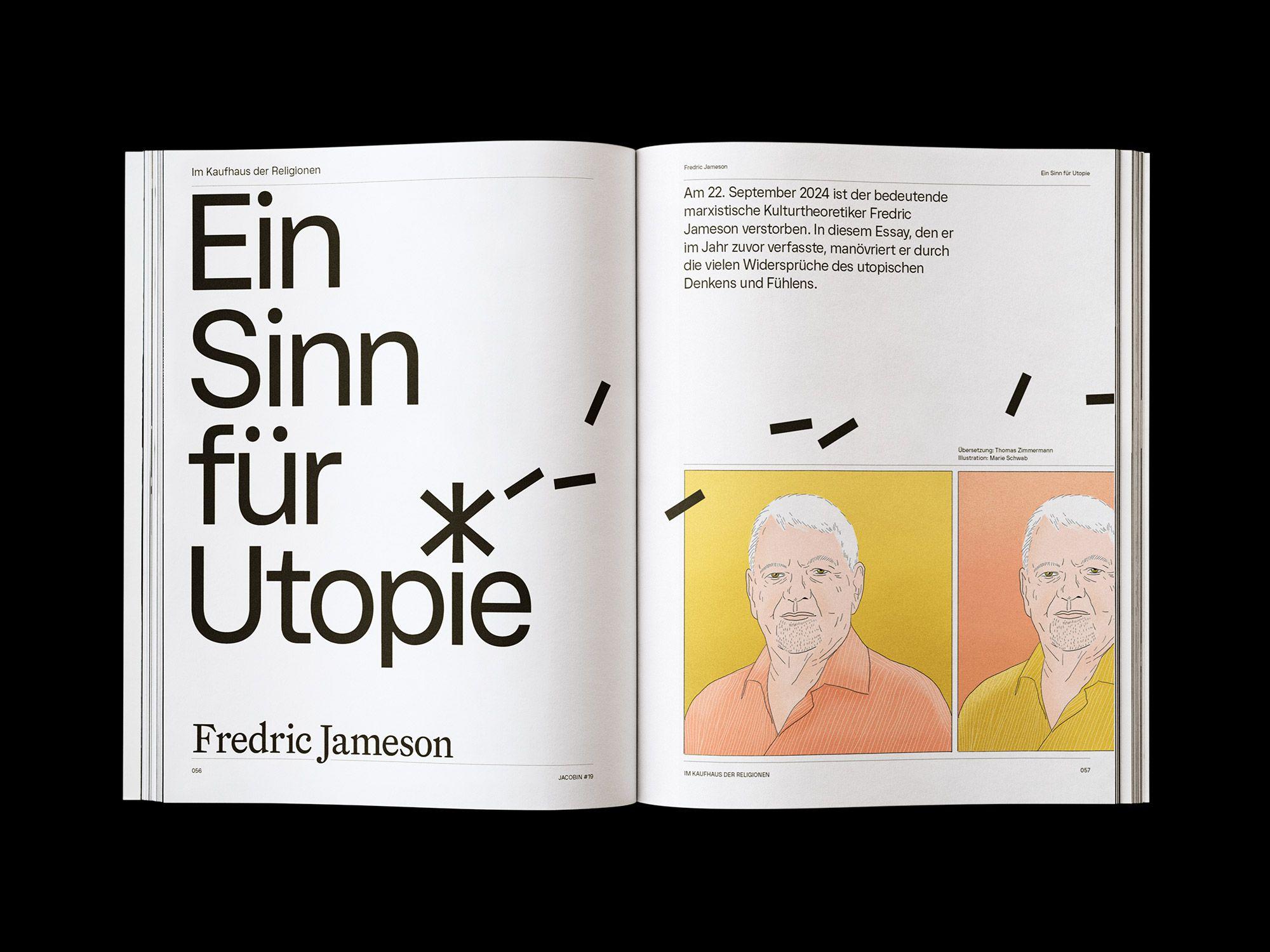 Doppelseite der JACOBIN Ausgabe #19 »Im Kaufhaus der Religionen«