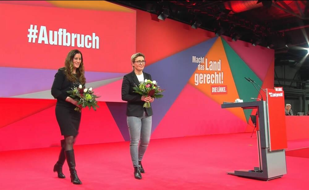 Nettgemeinter Hashtag oder tatsächlicher Neuanfang? Die neu gewählten Parteivorsitzenden Janine Wissler und Susanne Hennig-Wellsow rufen beim digitalen Parteitag von DIE LINKE den #Aufbruch aus.