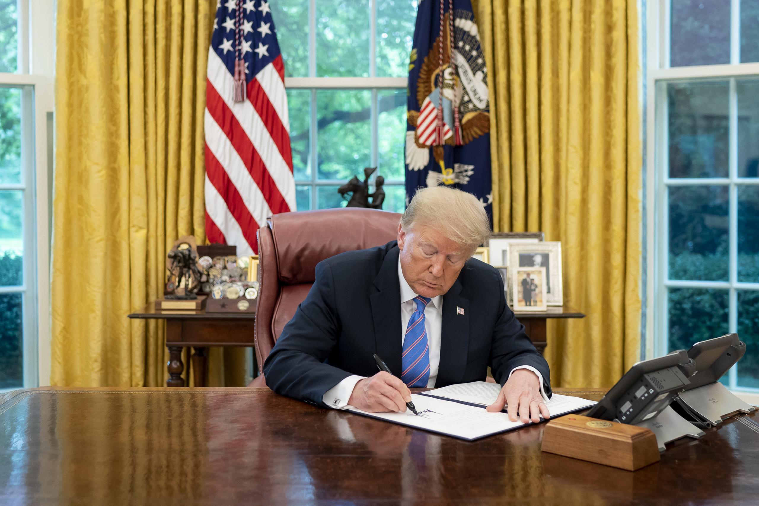 Donald Trump bei einer Dekret-Unterzeichnung, 4. Juni 2020.