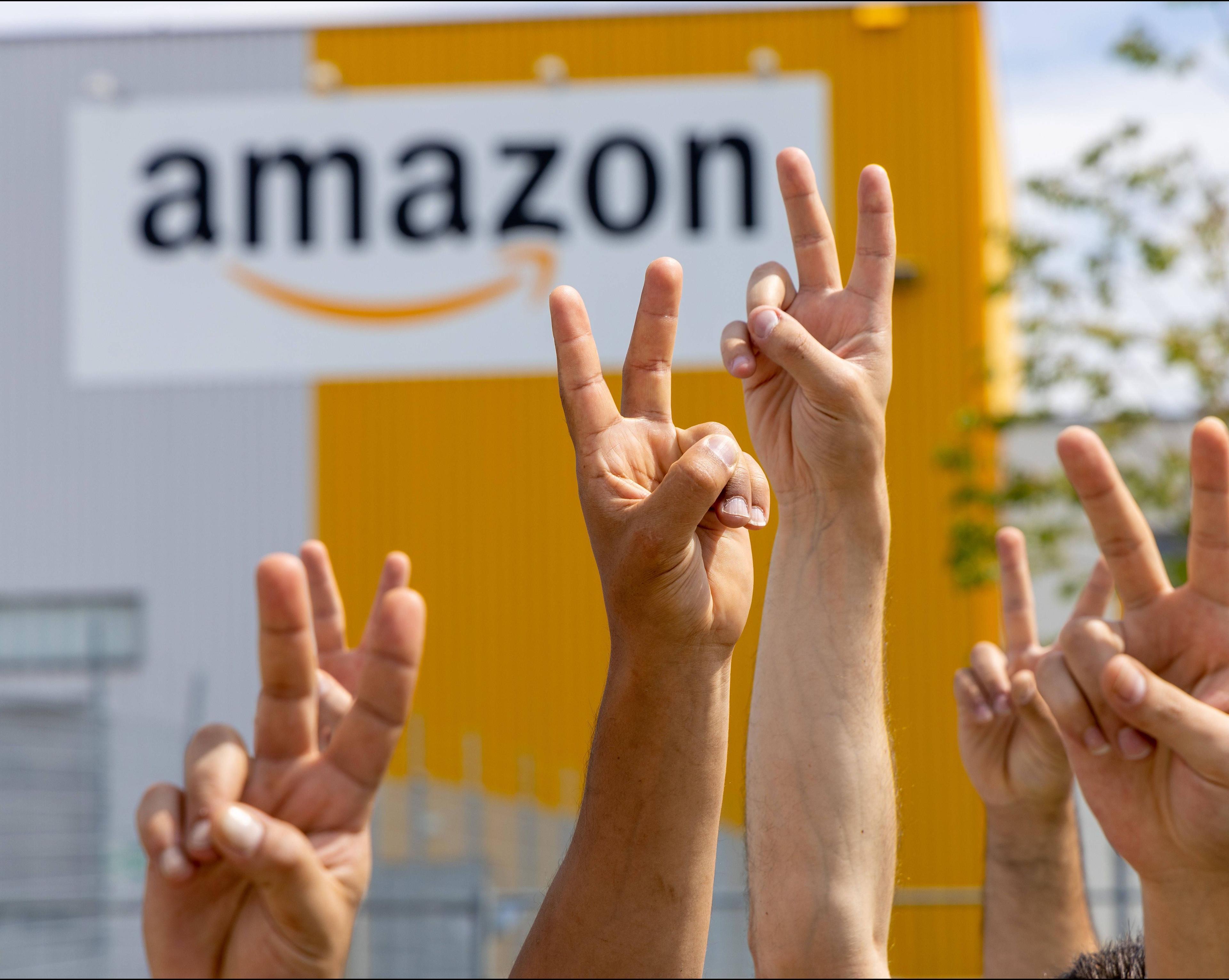 Streik bei Amazon in Dortmund am »Amazon Prime Day«, 11. Juli 2023.