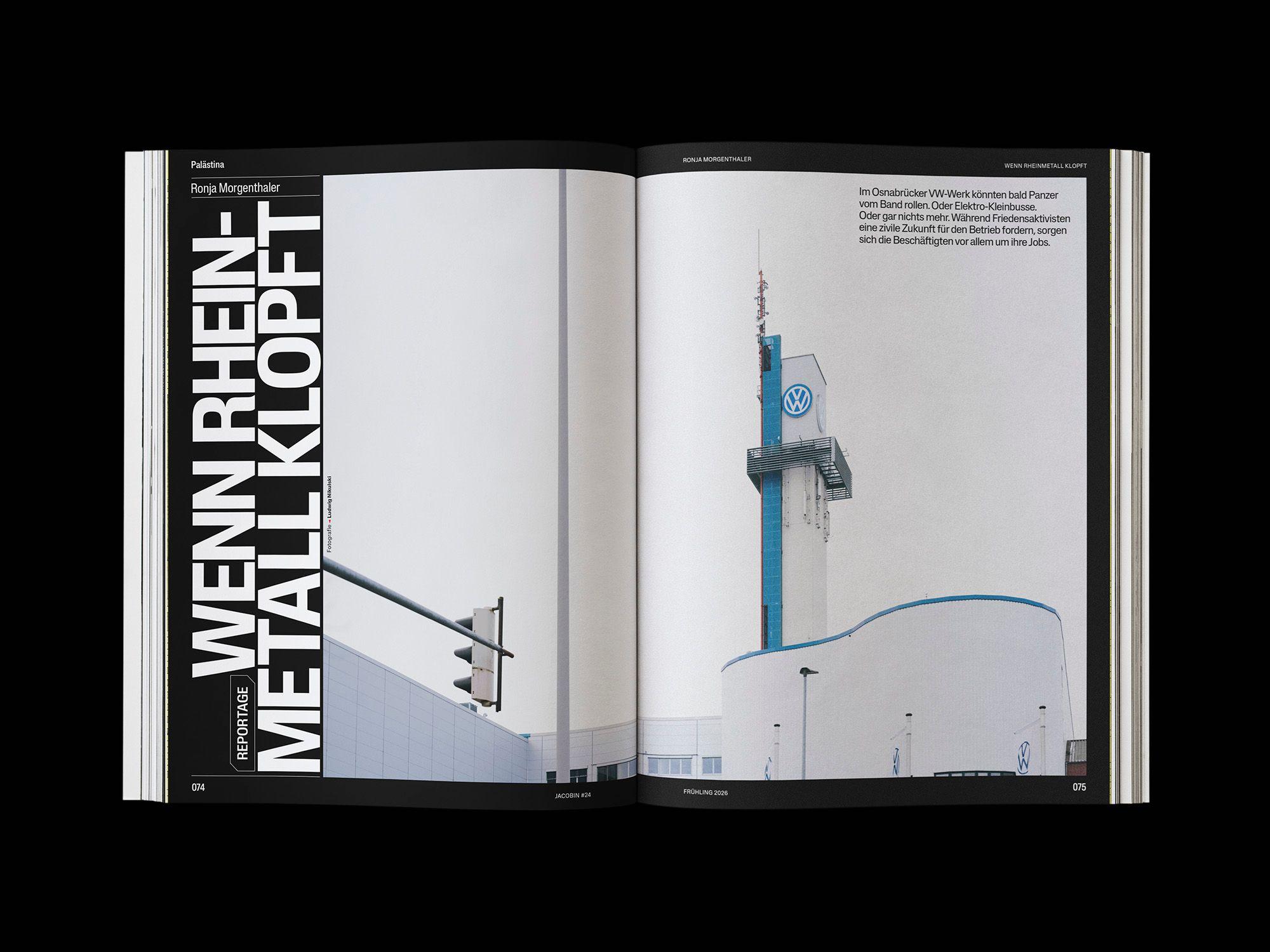 Doppelseite der JACOBIN Ausgabe #24 »Palästina«