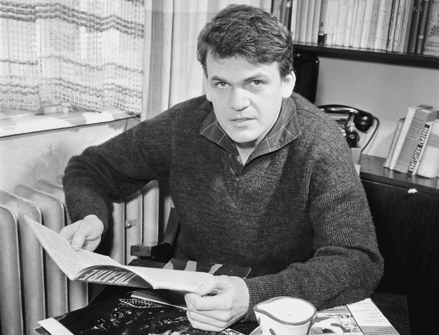 Milan Kundera starb am 11. Juli 2023 im Alter von 94 Jahren. Foto vom 6. Mai 1963.